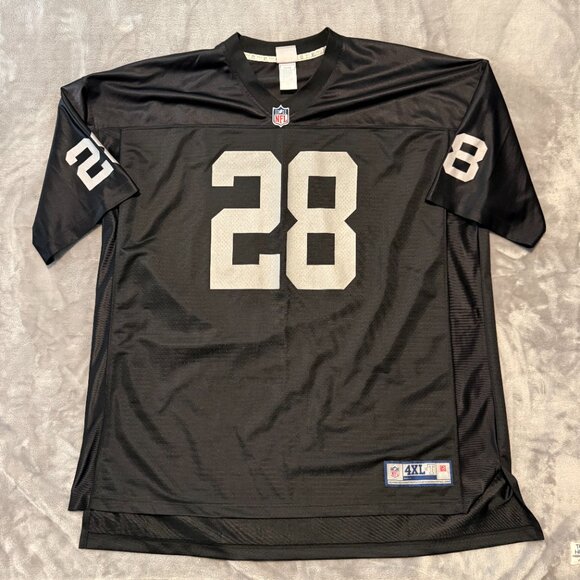 NFL Pro Line Other - NFL Pro Line Raiders Josh Jacobs #28 Jersey Black Silver Mens Size 4XLT Big Tall